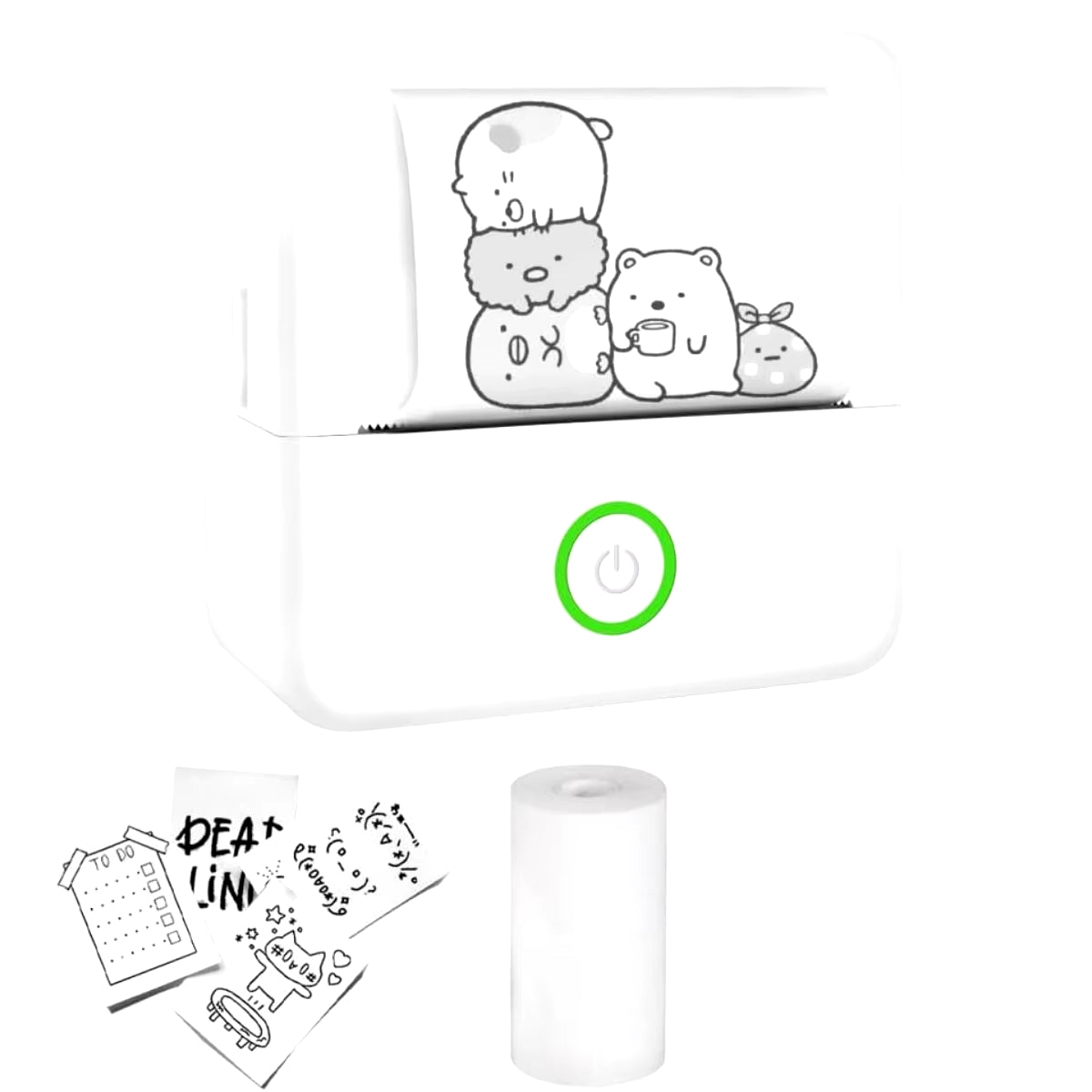 Mini Pocket Bluetooth Printer โ Inkless Thermal Sticker Printer for Photos, Notes & DIY Labels