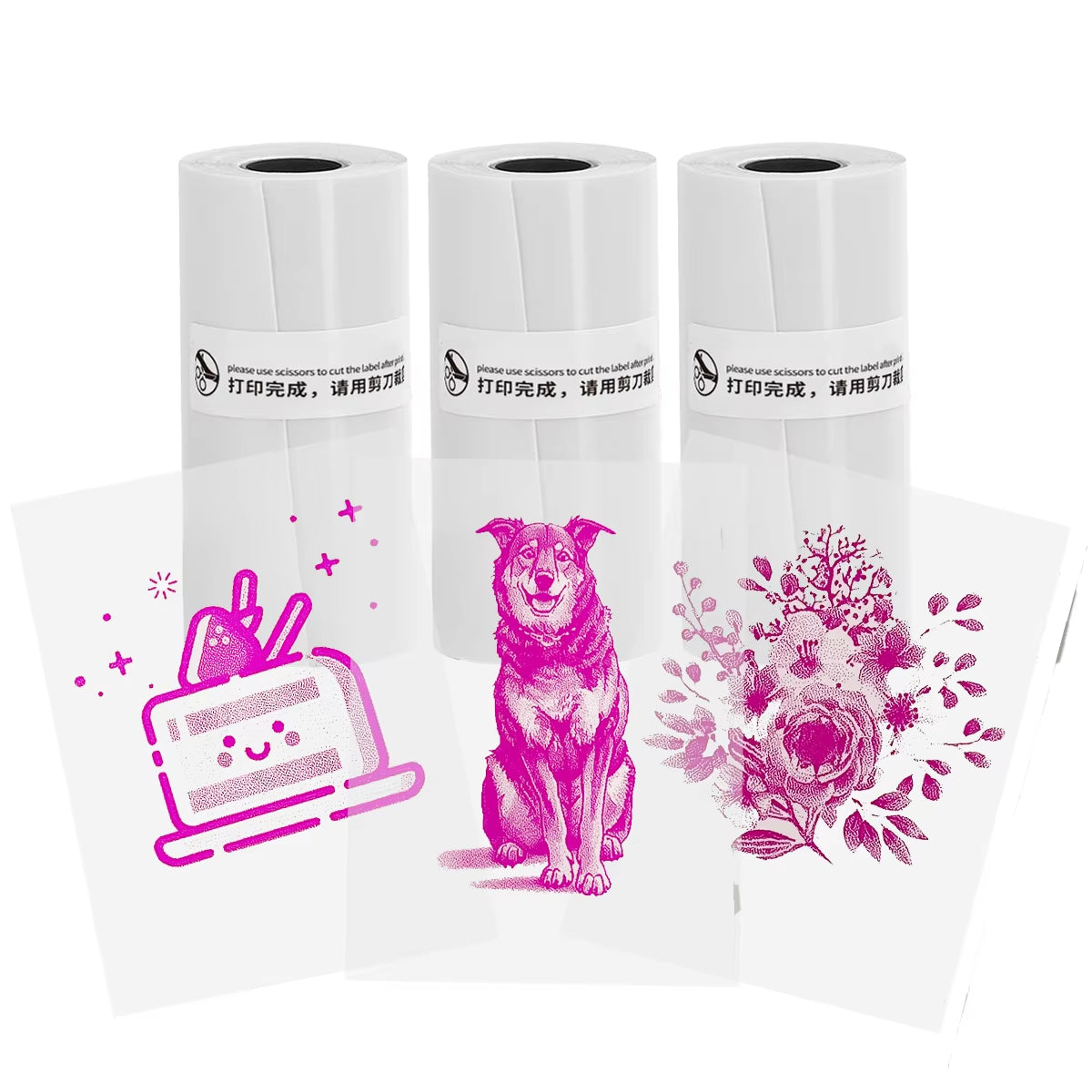 Mini Pocket Bluetooth Printer โ Inkless Thermal Sticker Printer for Photos, Notes & DIY Labels