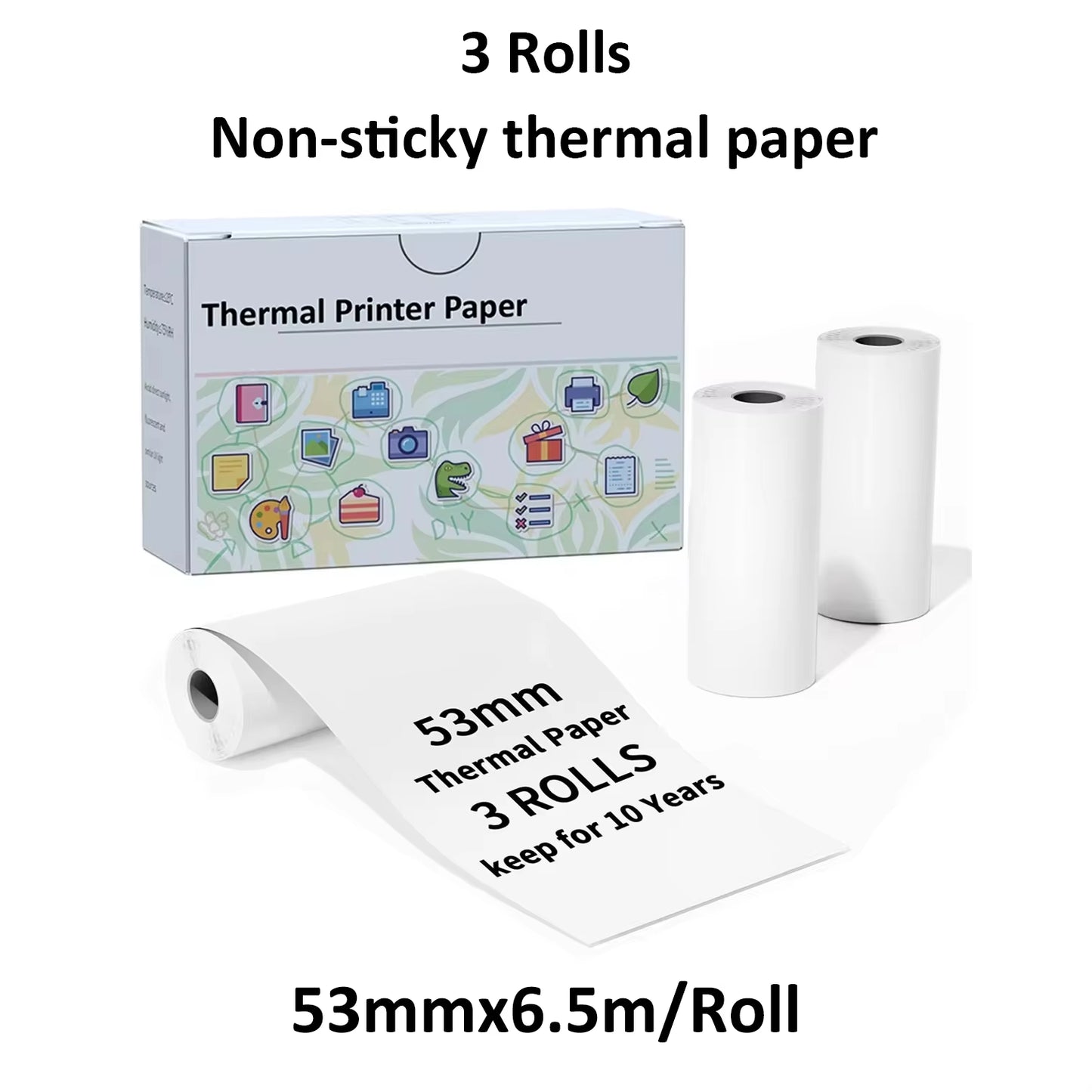 Mini Pocket Bluetooth Printer โ Inkless Thermal Sticker Printer for Photos, Notes & DIY Labels