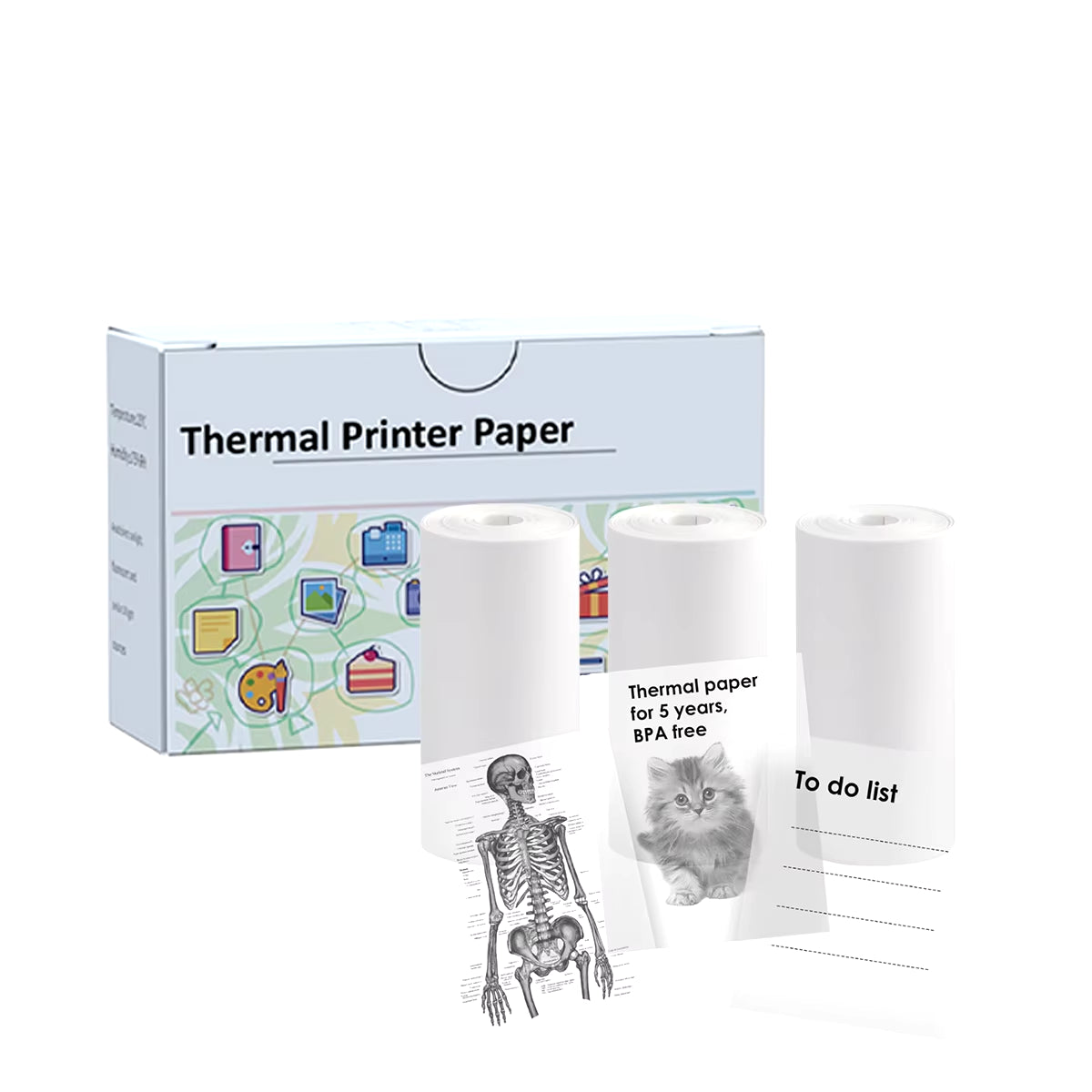 Mini Pocket Bluetooth Printer โ Inkless Thermal Sticker Printer for Photos, Notes & DIY Labels