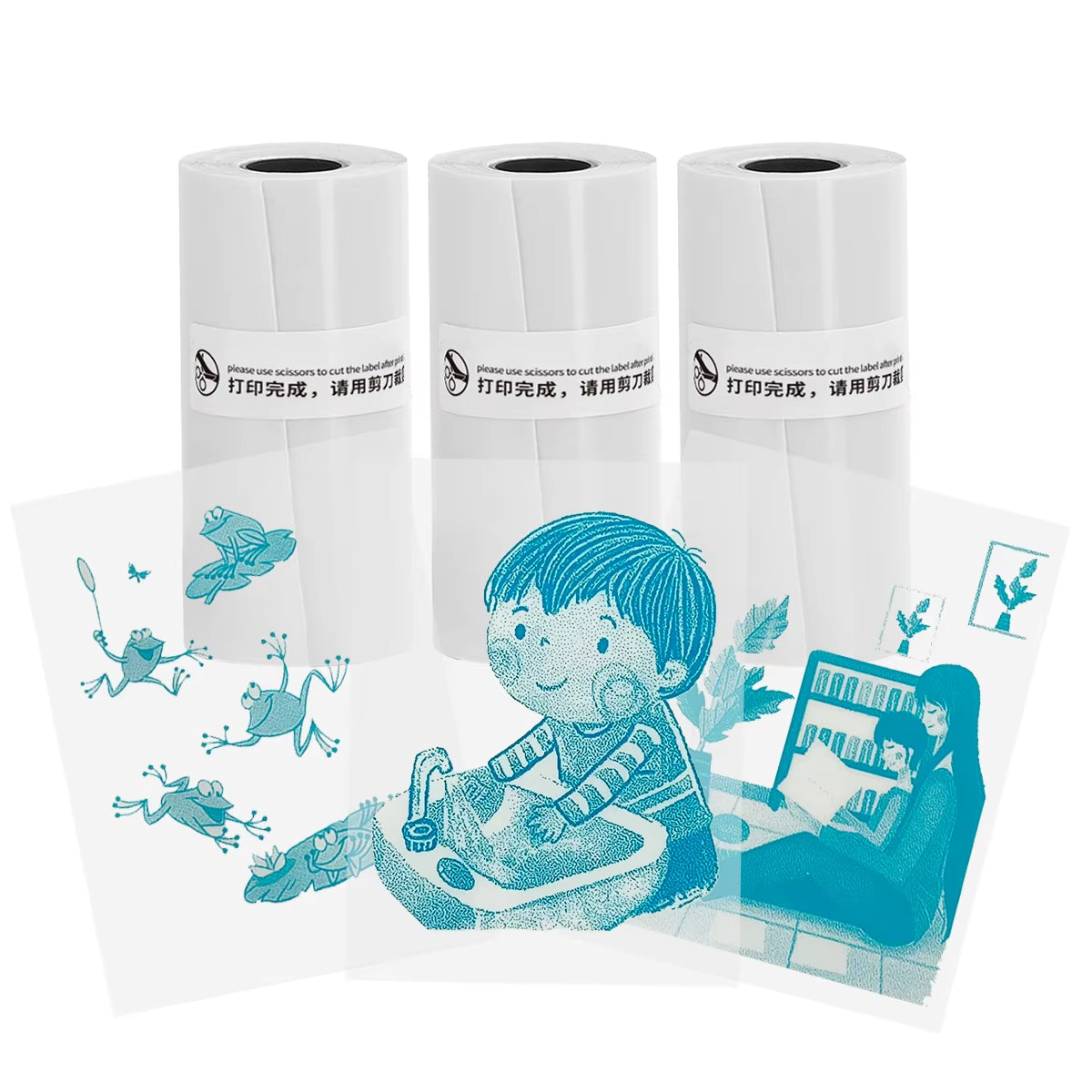 Mini Pocket Bluetooth Printer โ Inkless Thermal Sticker Printer for Photos, Notes & DIY Labels